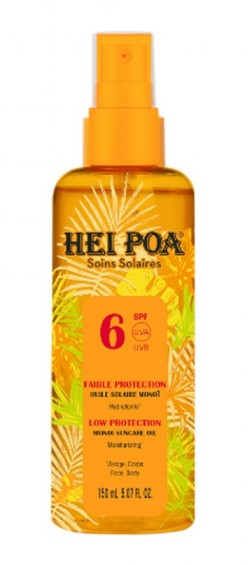 Hei Poa Huile Solaire Monoï SPF 6 Spray 150ml